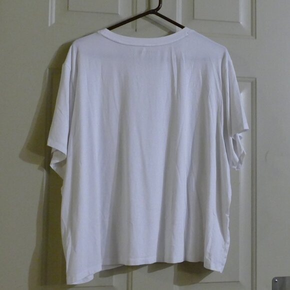 Tommy Hilfiger Sport Cropped White Logo T-Shirt - Picture 7 of 8